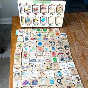 Montessori Task Tracker and Chore Chart for daily activities for toddlers